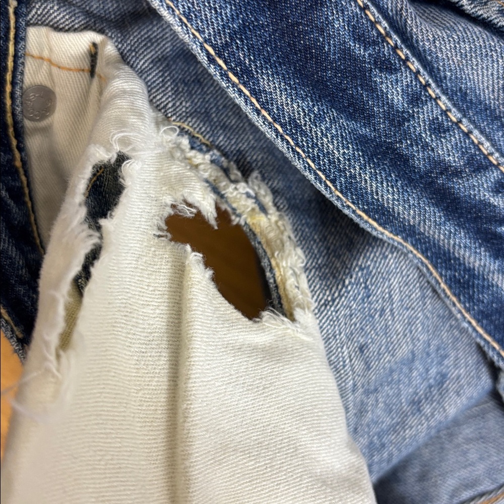 🌸RARE Vtg 501 Selvedge capital E Levis Shorts🌸 - Picture 11 of 14